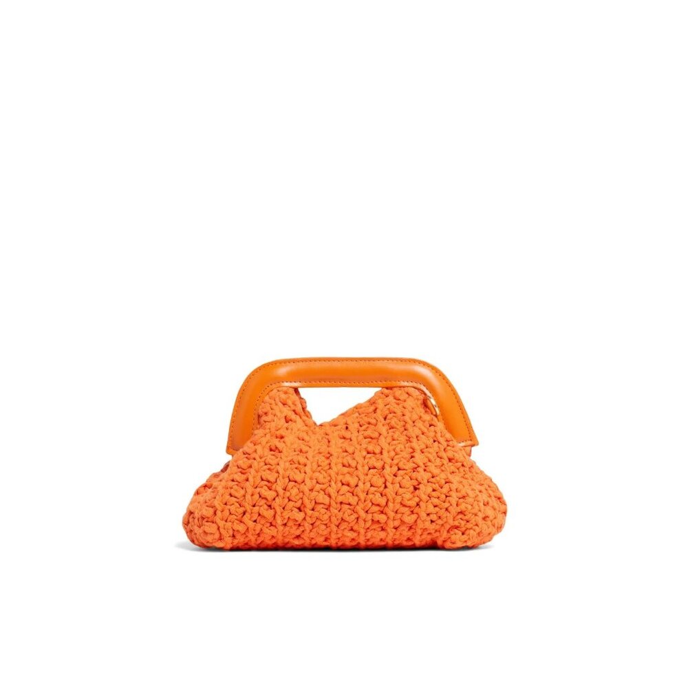 Orange Knit Handbag